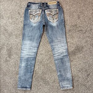 Rock Revival Womens Skinny Jeans with Embroidery